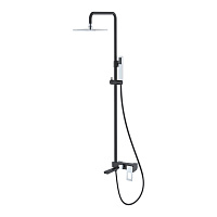 Душевая стойка Boheme Q 148-BCR черный/хром