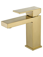 Смеситель Wonzon & Woghand Cube WW-88139016-BG для раковины, брашированное золото