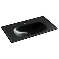 Раковина накладная Ceramicanova Sabo CN13002MB 80x46x13 черный матовый