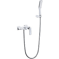 Смеситель Boheme Venturo 373-W для ванны с душевым гарнитуром, белый/хром