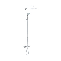 Душевая стойка Grohe Euphoria 260 27475001 с термостатом для ванны