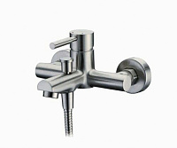 Смеситель WasserKRAFT Wern 4201 для ванны с коротким изливом, матовый хром