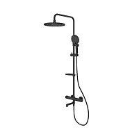 Душевая стойка Milardo Ideal Spa ILSBLTHM06 черный матовый