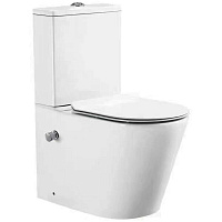 Унитаз-компакт SantiLine SL-5014SM-BD с функцией биде, микролифт