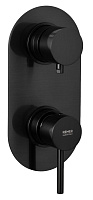 Смеситель Remer X Style X93KBCFP для душа, черный брашированный хром