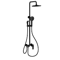 Душевая система Wonzon & Woghand WW-A30874-MB черный матовый