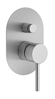 Смеситель Plumberia Selection Ixo XO1001CS на 2 выхода(внешняя часть), хром брашированный