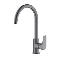 Смеситель Aquatek Бетта AQ1182BGM для кухонной мойки, оружейная сталь