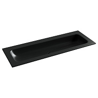 Раковина накладная Ceramicanova Grace CN7016MBwx 121x45.7x13.7 без отв. под смес., черный матовы