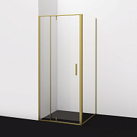 Душевой уголок WasserKRAFT Aisch 55P 55P18 90x100 прозрачное, золото матовое