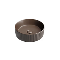 Раковина накладная Ceramicanova Element CN6057MDB 36x36x11.5 темно-коричневый матовый