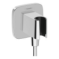 Шланговое подключение Hansgrohe Fixfit Porter Q 26887000 с держателем душа, хром