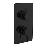 Смеситель Boheme Cell 135-2-B для душа, черный матовый