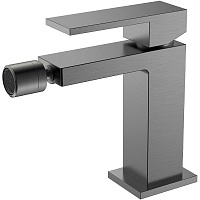 Смеситель Boheme Qubic 476-GM для биде, оружейная сталь