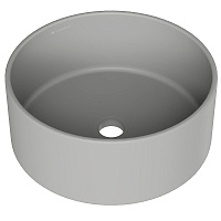 Раковина накладная Aqueduto Espiral ESP0130 40x40x16.5 серый матовый