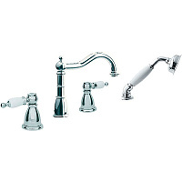 Смеситель Boheme Cromo 396 на борт ванны, врезной, хром