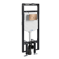 Система инсталляции WasserKRAFT Dinkel 58TLT.010.ME.RG02 для унитаза, золото розовое