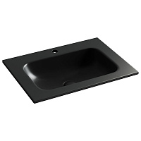 Раковина накладная Ceramicanova Grace CN7011MB 61x45.7x13.7 с отв. под смесит., черный матовый