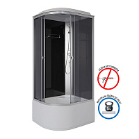 Душевая кабина Niagara Eco E90/80/40R/TN 90x80x215 R стекло тонированное/профиль серебро