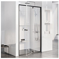 Душевая дверь в нишу Ravak Pivot PDOP2-100 03GA0300Z1 Transparent, черный