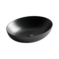 Раковина накладная Ceramicanova Element CN6017MB 52x39.5x13 черный матовый