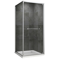 Душевой уголок ABBER Schwarzer Diamant AG0A100 100x100 прозрачное/хром