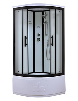 Душевая кабина Timo Standart T-6600BF 100x100x220 матовое стекло/черный