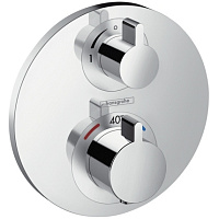 Термостат Hansgrohe Ecostat E 15757000 для ванны с душем, с запорным вентилем, хром