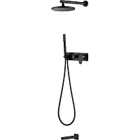 Душевой комплект Boheme Spectre 454-2-B для ванны с душем, черный