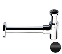 Сифон Remer 958BNO 1”1/4 для раковины, черный матовый