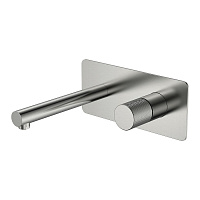 Смеситель Boheme Stick 125-NB.4 для раковины, ручка Spirale, никель