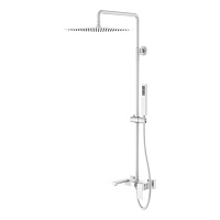 Душевая стойка Boheme Qubic 478-MW белый матовый