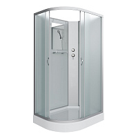 Душевая кабина Niagara Classic NG-3312-14RBK 120x80x200 стекло матовое/профиль серебро