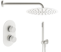 Душевой комплект Plumberia Selection Ixo KITXOT18BO для ванны, c термостатическим смесителем, белый 