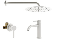 Душевой комплект Plumberia Selection Ixo KITXO01BO53 для ванны, белый матовый