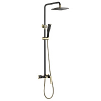 Душевая стойка Boheme Venturo 388-B золото/черный