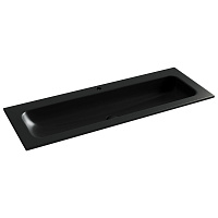 Раковина накладная Ceramicanova Grace CN7017MB 121x45.7x13.7 одно отверстие, черный матовый