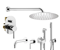 Душевой комплект Plumberia Selection Ixo KITZXO15CR210 для ванны, хром