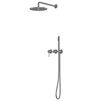 Душевой комплект ABBER Kreis AF8118BGG оружейная сталь брашированная