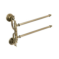 Полотенцедержатель Boheme Medici 10616 двойной, бронза
