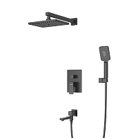 Душевой комплект Cezares Slider SLIDER-VDSET-NOP черный матовый