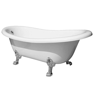 Ванна из искусственного камня Migliore Bella 26917 170х80 белый/хром