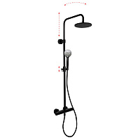 Душевая стойка Fima Carlo Frattini Wellness Shower column F4285/R259NS Matt Black