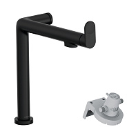 Смеситель Hansgrohe Aqittura 76804670 для кухонной мойки, черный матовый