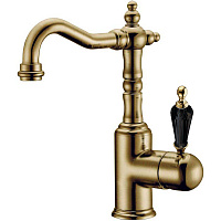 Смеситель Boheme Medici Ripresa 302-BSW для раковины, бронза/черный Swarovski