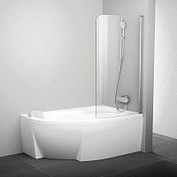 Шторка на ванну Ravak Chrome CVSK1 ROSA 140/150 R 7QRM0C00Y1 хром