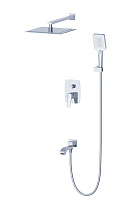 Душевой комплект Wonzon & Woghand Flex WW-88939072-CR хром