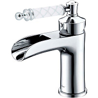 Смеситель Boheme Vogue 221-MR-W для раковины, хром/белый Murano