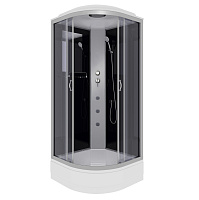 Душевая кабина Niagara Classic NG-3501-14G 90x90x215 стекло тонированное/профиль серебро