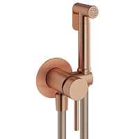 Гигиенический душ со смесителем Plumberia Selection Ixo XO2000RS медь брашированная